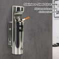 thumbnail image 4 of Cenicero de cigarrillos montado en la pared Cenicero de pared exterior de acero inoxidable resistente al agua, 4 of 9