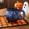 thumbnail image 2 of OIUR Ceramic Cauldron Coffee Mug with Ghosts Pumpkins Bats Halloween Tea Cups Personalized Witchy Gifts for Sisters Family, 2 of 6