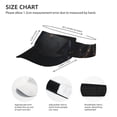 thumbnail image 3 of Fotbe Black And Gold White Horse Visera Deportiva con Diseño, Gorra Abierta Ajustable de Algodón para Mujer y Hombre, 3 of 7