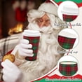 thumbnail image 3 of missunny-Christmas Disposable Coffee Cups Xmas Buffalo Plaid Paper Cups with Lids 16 Oz To Go Coffee Cup for Holiday Party Cafe Hot Cold Drinks, 48 Pcs, 3 of 5