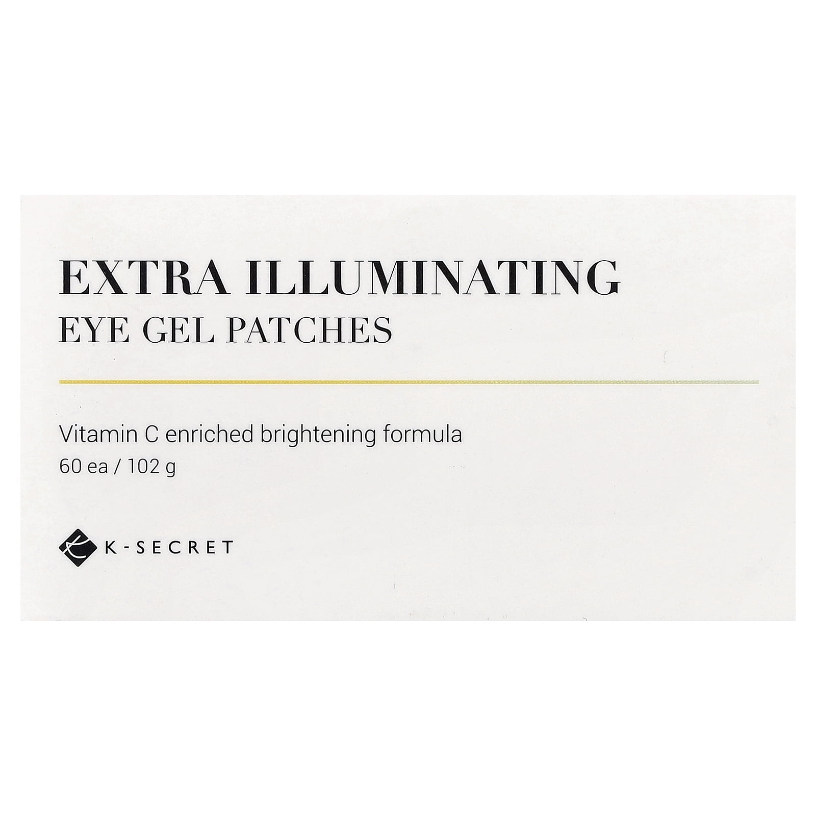 K-Secret Eye Gel Patches, Extra Illuminating, 60 Patches