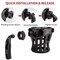 thumbnail image 3 of Goldwing GL1800 Motorcycle Handlebar Cup Holder Water Bottle Drink Holder Compatible with Honda Gold Wing GL 1800 Trike 2001-2021 F6B 2013-2021 (A-Black H-4.1inch), 3 of 6