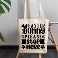thumbnail image 2 of Easter Bunny Please Stop Here, 12oz Canvas Tote Bag, 2 of 3