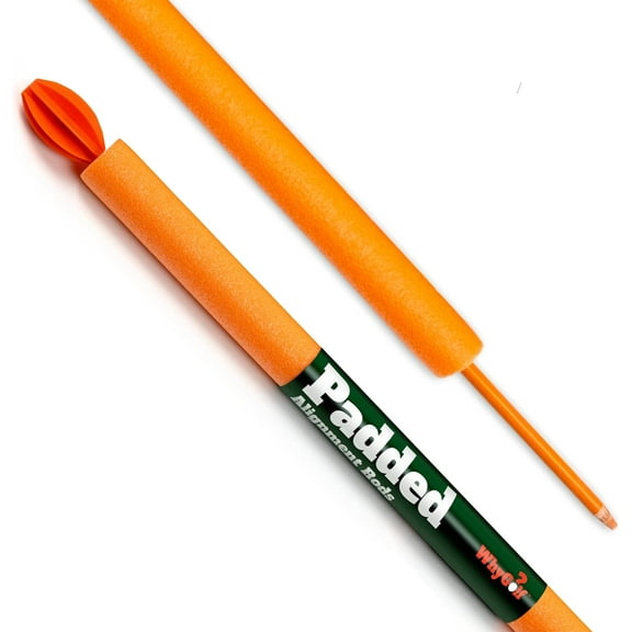Padded Golf Alignment Rods - Golf Alignment Sticks with Protective Padding, Create Golf Swing Trainer Angles Like Pro Trainers