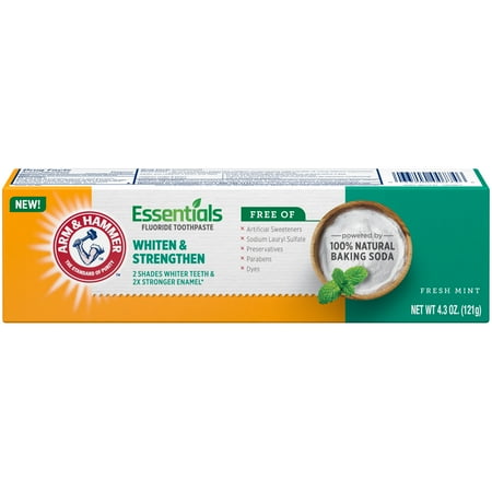 UPC 033200007746 product image for ARM & HAMMER Essentials Whiten & Strengthen Fluoride Toothpaste-One 4.3oz Tube   | upcitemdb.com