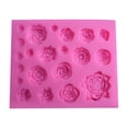 thumbnail image 1 of Guardoinrt Rose Flower Bakery Sugarcraft Making Tool Bake Accessory Decorating Tools Multi Slot 3D Candy Molds, 1 of 6