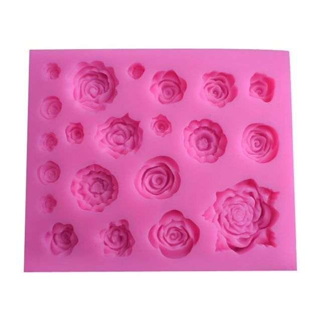 Guardoinrt Rose Flower Bakery Sugarcraft Making Tool Bake Accessory Decorating Tools Multi Slot 3D Candy Molds