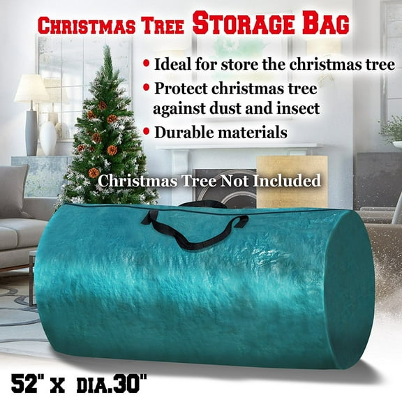 Large Artificial Christmas Tree Carry Storage Bag Holiday Clean Up 8' Green