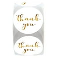 thumbnail image 5 of 500 Pcs Round White Paper Label Sticker Thank You Sticker Weddi Seals Lucky A0D6, 5 of 9
