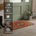 thumbnail image 5 of Abbott Doormat Durable Natural Coco Coir Doormat, Weather Resitant Mat Outdoor & Indoor Entrance, Home Decor Large Doormat, 18x30", Psychedelic Eye, 5 of 6