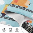 thumbnail image 6 of Yayeee Runner Rug for Bedroom 2'x6' Machine Washable Hallway Non Slip Mat, Cartoon Train Pattern, 6 of 8