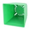 thumbnail image 3 of Coffee Shop Plastic Square Flower Plant Pot Saucer Holder Green 4 x 4 Inch 10pcs, 3 of 4