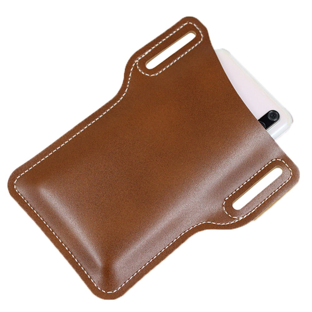 AKlamater Phone Leather Case Belt Bag Vintage Waist Belt Loop Phone Protection Holder Holster