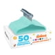 thumbnail image 1 of MAGMALIFE 50 Ganchos de Terciopelo para Ropa Infantil, Gancho Plateado Giratorio de 360 Grados, Adecuado para Todo Tipo de Ropa, Antideslizante, 35 cm de Largo (Menta), 1 of 7