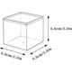 thumbnail image 2 of 2 pieces of transparent acrylic plastic square storage box with lid, small plastic storage box, 2.2x2.2x2.2 inch square transparent container boxed ca, 2 of 5