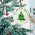 thumbnail image 6 of chaungfeng Wishing You Peace Love and Joy Christmas Glass Ornament, 3.14 Inch Christmas Themed Decor, Handcrafted 2D Acrylic Pendant Decor for Friends, 6 of 6