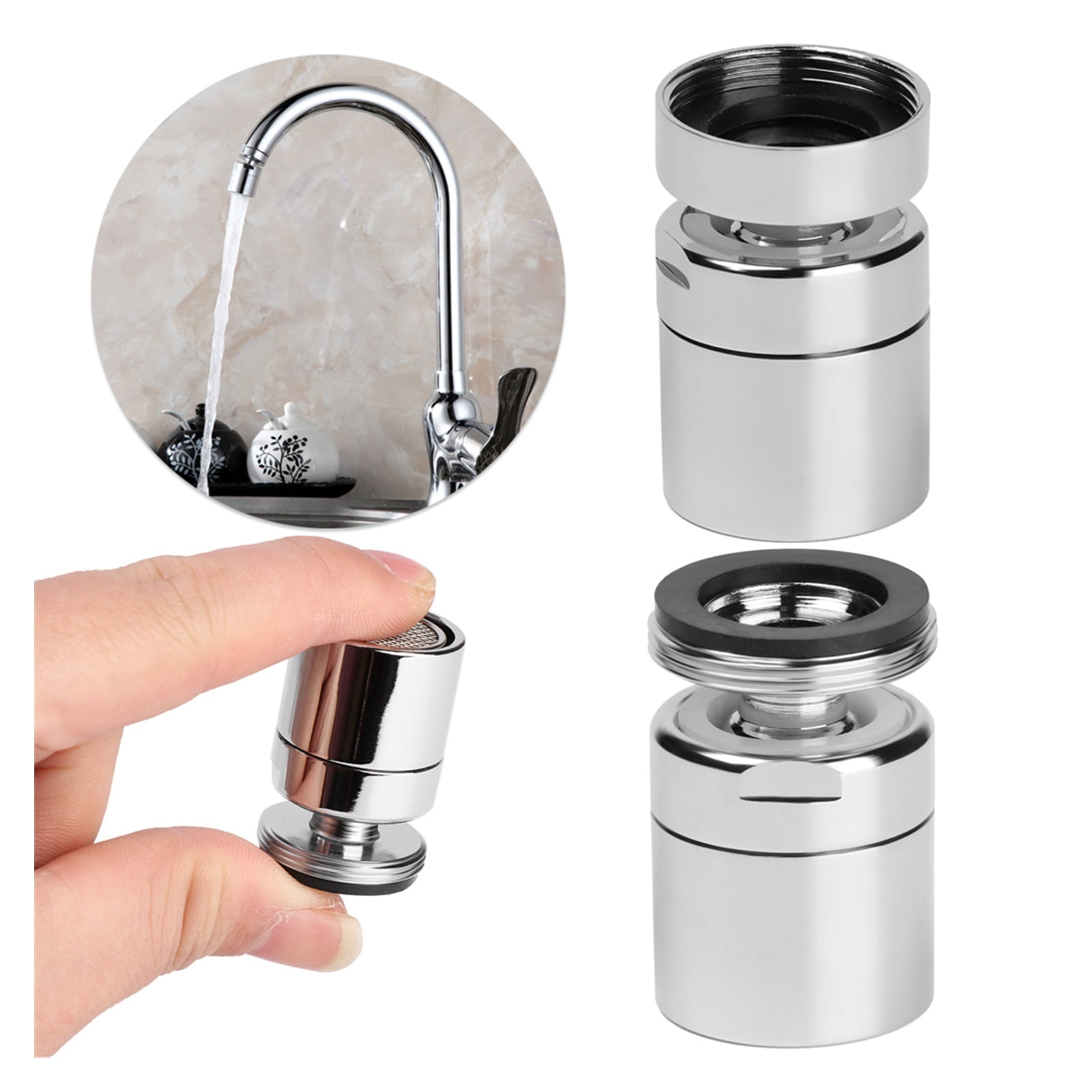 Faucet Aerator,360° Swivel Water Saving Faucet Nozzle Sprayer Tap Aerator Outlet Swivel Tap Head Sink Mixer Kitchen Supplies ,Water Saving