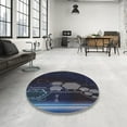 thumbnail image 4 of Ahgly Company Machine Washable Indoor Rectangle Transitional Night Blue Area Rugs, 2' x 3', 4 of 7