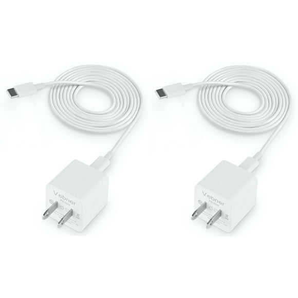 Vebner Power Cord Compatible with eero, eero 6, eero Pro 6, Pro 6+ and Pro 6E Mesh WiFi Systems (2-Pack)