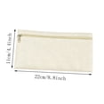 thumbnail image 4 of Summer Saving!Back_to_School Supplies Under $1 dollars!Special Pencil Case Pouch, Solid ColorCloth Pencil Case Large Capacity Portable Zipper Pouch Stationery Bag ForPrimaryCampus Supplies, Beige, 4 of 7