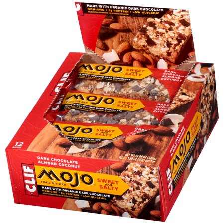 Clif Bar Mojo, Dark Chocolate Almond Coconut Trail Mix Bar, 12 Ct, 1.59 oz.