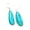 turquoise, variant on Solid 925 Sterling Silver Dangle Teardrop Earrings For Women, Natural Turquoise Gemstone Unique Handcrafted December Birthstone Earrings