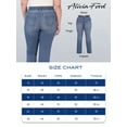 thumbnail image 6 of Alivia Ford Women's Plus Size Jeans for Women - High Rise Elastic Plus Size Bootcut Jeans for Women - 32" (24, Venice Wash), 6 of 7