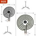 thumbnail image 4 of MP15YA 6" and MP21YA 8" Electric Stove Burner Element, Replacement for Whirlpool & Hardwick & Kenmore & Maytag & Norge Electric Range Stove Fit MP22YA Range Stove Burner, 4 of 8