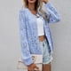 thumbnail image 4 of Puntoco moda mujer Casual bolsillos manga larga Casual sólido abrigo cárdigan blusa Puntoco Puntoco-2507, 4 of 9