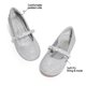 thumbnail image 3 of Zapatos DREAM PAIRS Serena Bailarinas Mary Jane para Niñas Pequeñas Plata, 3 of 8