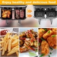 thumbnail image 3 of 2Pcs Air Fryer Accessories Set with Silicone Pot Double Layer Rack Skewer, 3 of 8