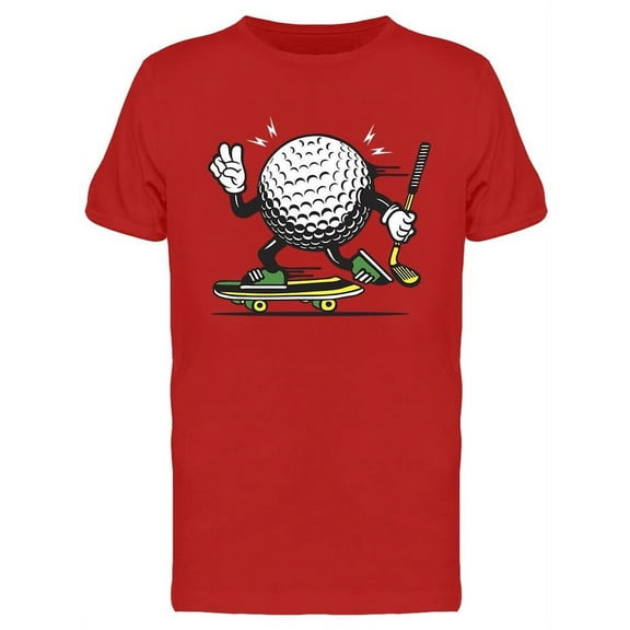 Skating Golf Ball  T-Shirt Men -Image by Shutterstock, Male Medium