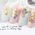 thumbnail image 4 of Crystal nails women's nail nails large shell slices abalone slices pebble nails mobile phone bag shoes, 4 of 5