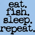 thumbnail image 3 of CafePress - Eat. Fish. Sleep. Repeat. Light T Shirt - Light T-Shirt - CP, 3 of 4