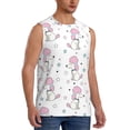 thumbnail image 2 of Pofeuu Cute Poodle Dog Print Men's Muscle T-Shirt, Sleeveless, Muscle Tank, Classic Muscle Tee Top For Men Casual Sleeveless Muscle T-Shirt Trendy Clothes-3X-Large, 2 of 7