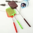 thumbnail image 2 of Telescopic Fly Swatter Plastic Long Handle Flyswatter Flapper Insect Killer Color:Brown, 2 of 6