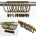 thumbnail image 2 of Coofit 36PCS Curtain Clip Ring Vintage Metal Curtain Ring Drapery Ring, 2 of 7