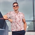 thumbnail image 4 of Balery Orchids Flowers Camisa Polo de Hombre con Estampado, de Manga Corta y Tejido Medio, Camisa Tipo Golf Polo-XX-Large, 4 of 6