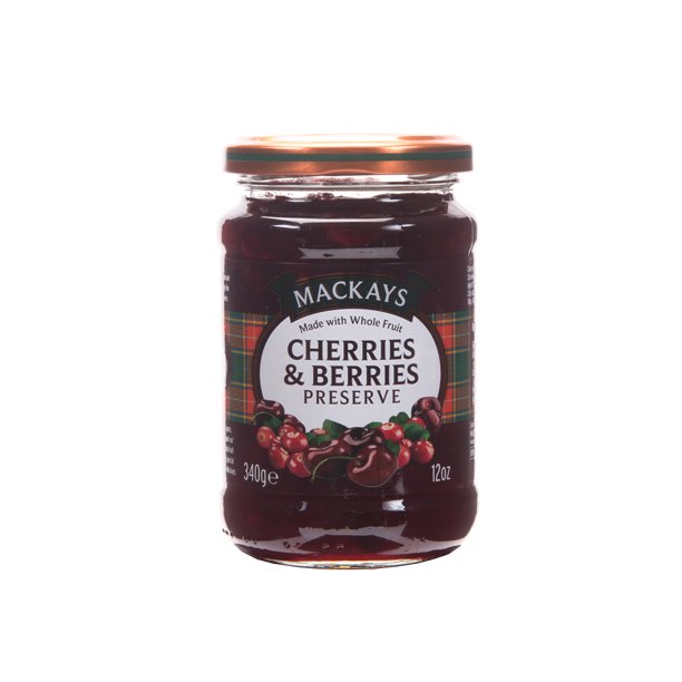 Mackays Cherries & Berries Preserves, 12oz jar