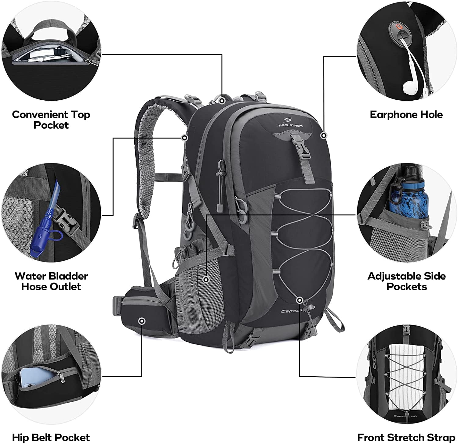 best hiking backpack 40l Camel Waterproof Ultralight Design with Rain Cover for Camping Trekking Travel The Unbound 40Ls waterproof and indestructible design elements promise durability REI Co-op Trail 40 Pack