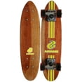 thumbnail image 1 of 70'S SKATEBOARD CRUISER Layback Mahogany 6 x 23 LIME/YELLOW, 1 of 1