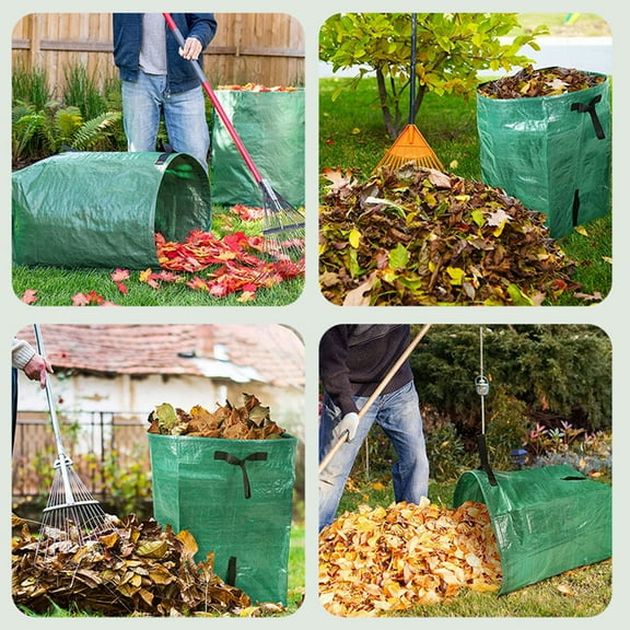 Large Garden Leaf Bag | 53 Gallon Capacity Corrosion Resistant Eco-Friendly Storage Bag | Heavy Duty PE Material for Yard Waste Weeds & Debris | Includes 1 Bag
