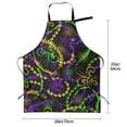 thumbnail image 2 of Kdxio Neon Mardi Gras Apron with Pockets Adjustable Kitchen Aprons for Men Women Waterproof Aprons for Cooking,Drawing,Crafting, Baking Household Cleaning, 2 of 8