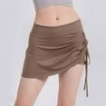 thumbnail image 2 of Mlzmgr Athletic Shorts for Women Elastic Waist 2 in 1 Running Tennis Shorts Quick Drying Stretchy Yoga Shorts, 2 of 6