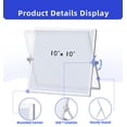 thumbnail image 5 of MXG Magnetic Whiteboard 10x10 Inch, Double-Sided Dry Erase Board with Marker , Whiteboard Eraser,magnetic for Office ,Home, 5 of 9