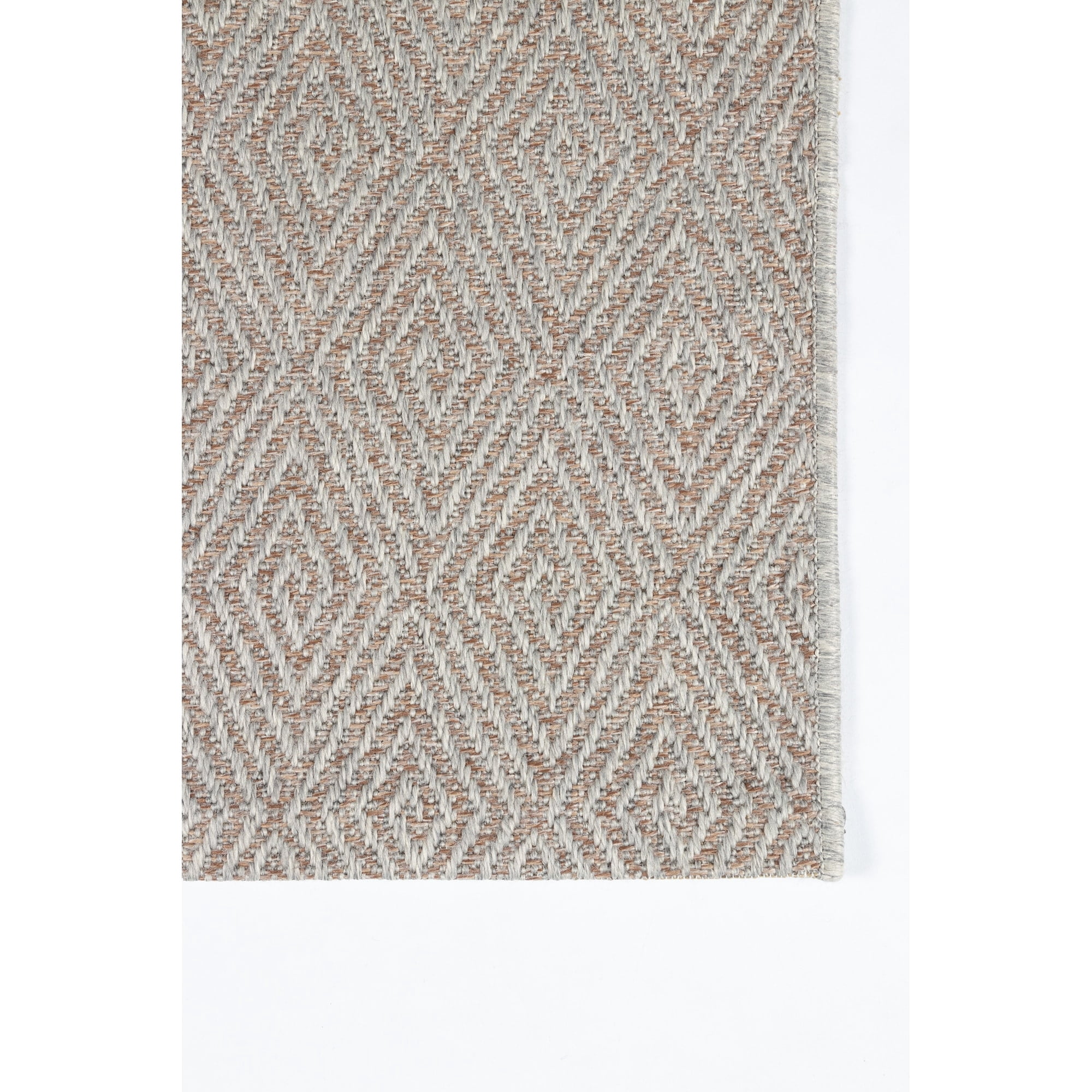 Momeni Erin Gates by  Downeast Wells Geometric Indoor/ Outdoor Area Rug Beige 2'7" X 7'6" 8' Runner Runner, Outdoor, Indoor Brown
