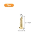 thumbnail image 2 of Uxcell 60Pack M2 x 10mm Brass Slotted Drive Flat Head Wood Screws Self Tapping Screw, 2 of 6