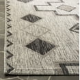 thumbnail image 4 of SAFAVIEH Courtyard Floella Geometric Indoor/Outdoor Area Rug, Grey/Black, 4' x 4' Square, 4 of 8