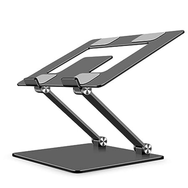 Soporte para Computadora Soporte para Computadora PortáTil Soporte de DisipacióN de Elevado de Metal Plegable Que Se Adapta para la ErgonomíA (Gris Espacial)