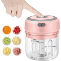 Electric Garlic Chopper, 250ML Food Chopper USB, Mini Vegetable Chopper, Garlic Mincer, Onion Chopper, Portable Small Food Processor for Garlic, Ginger, Chili, Vegetables